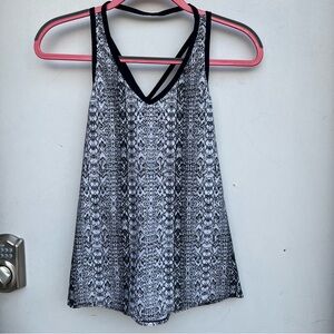 Athleta Limitless Tank Snake Strappy Cut-Outs Top